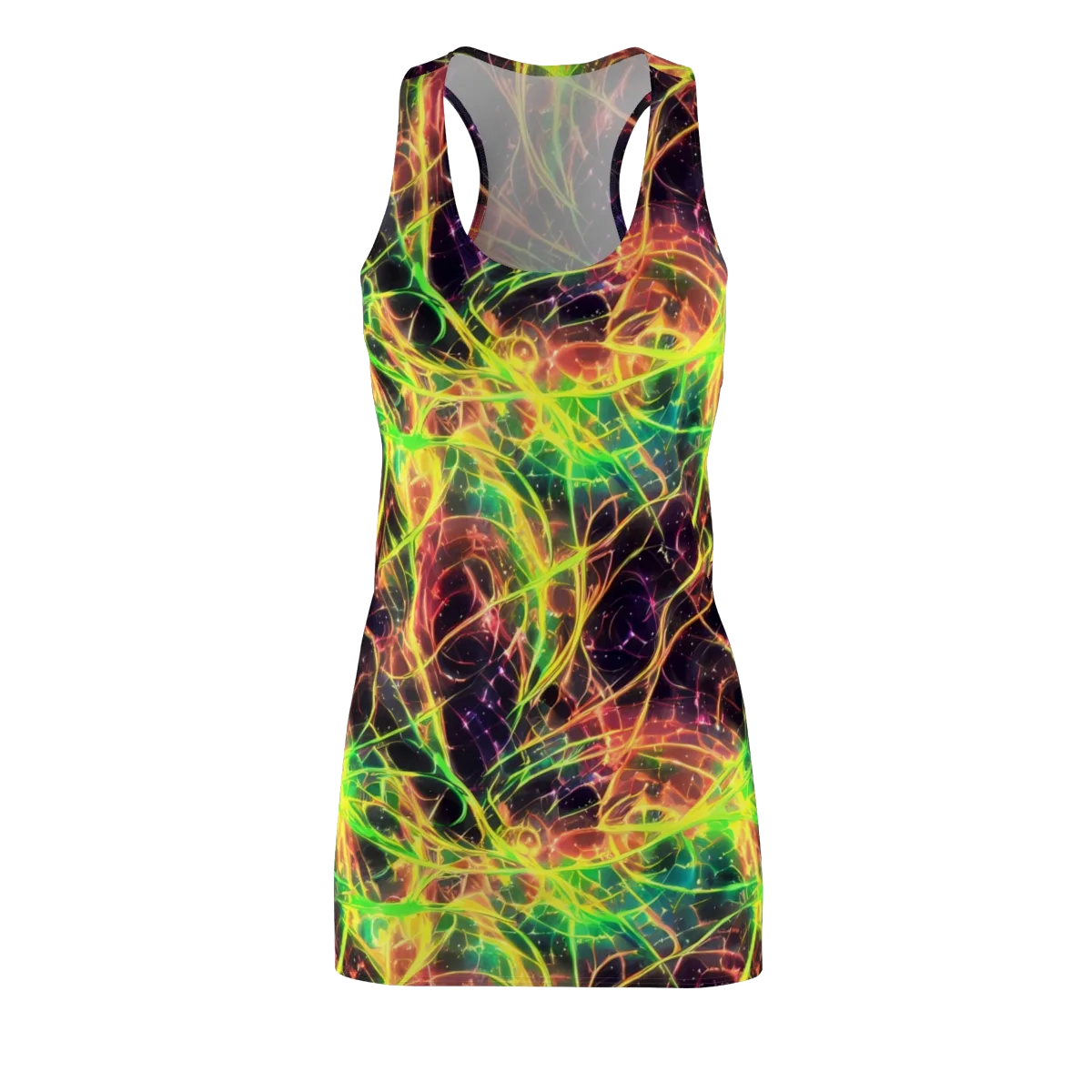 Inferno Veins on Racerback Dress — Front