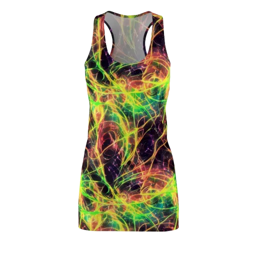Inferno Veins on a Racerback Dress