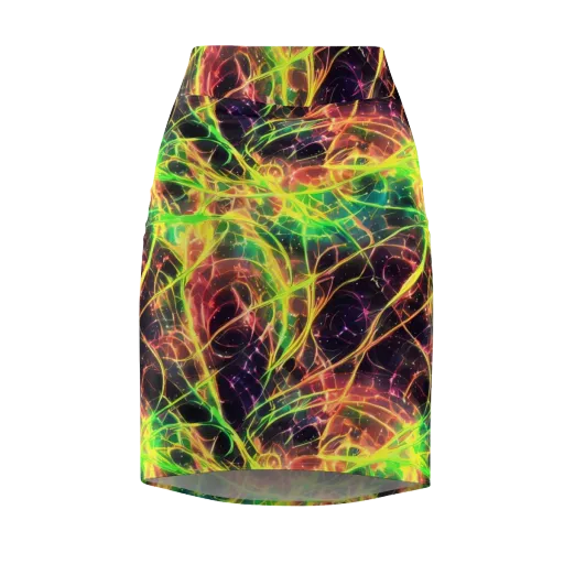 Inferno Veins on a Pencil Skirt
