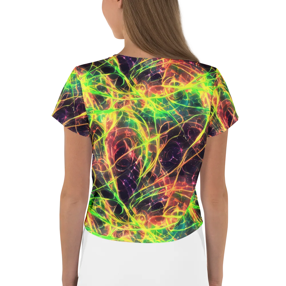 Inferno Veins on Crop Tee — Back