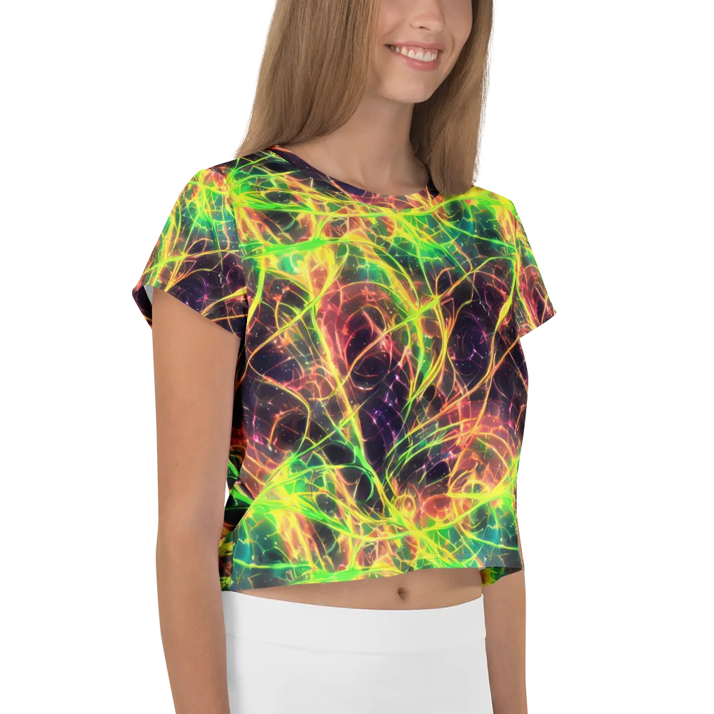 Inferno Veins on Crop Tee — Right