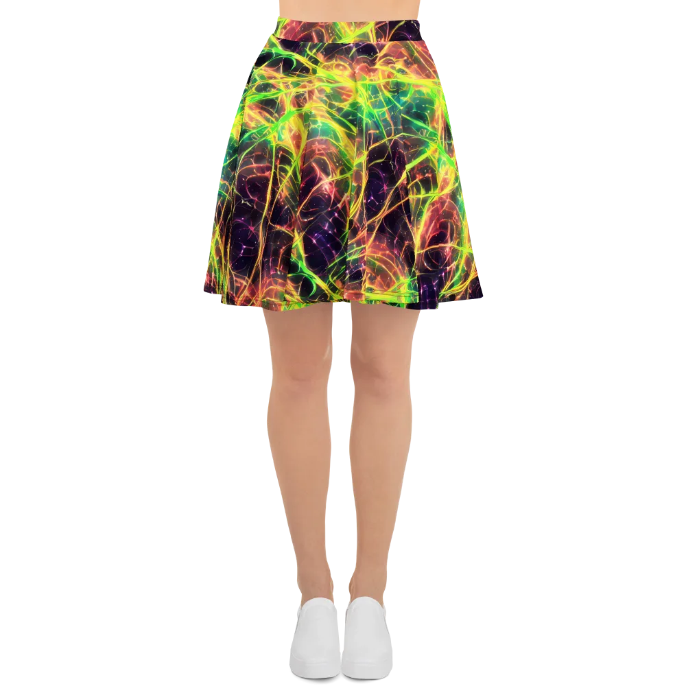 Inferno Veins on Skater Skirt — Front