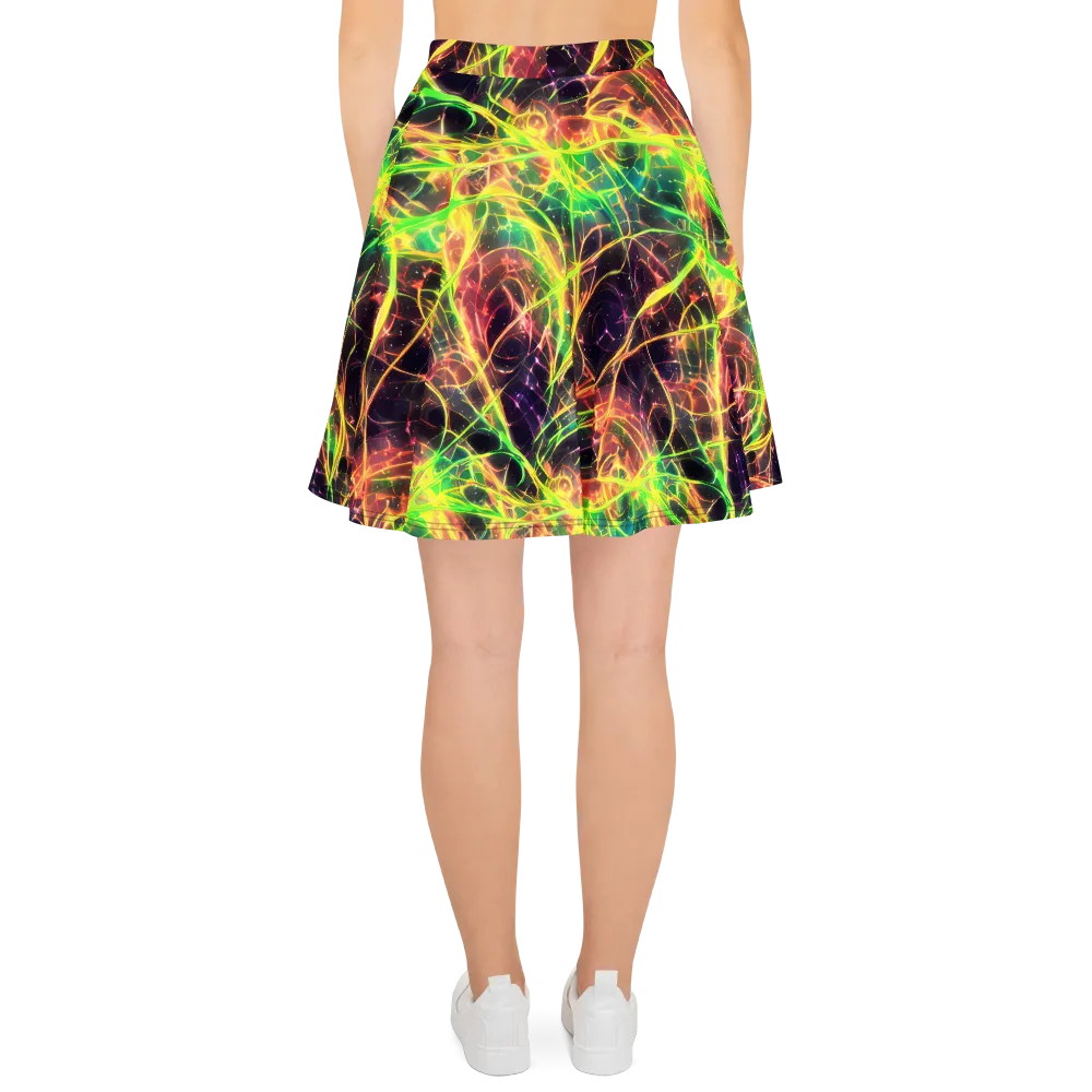 Inferno Veins on Skater Skirt — Back