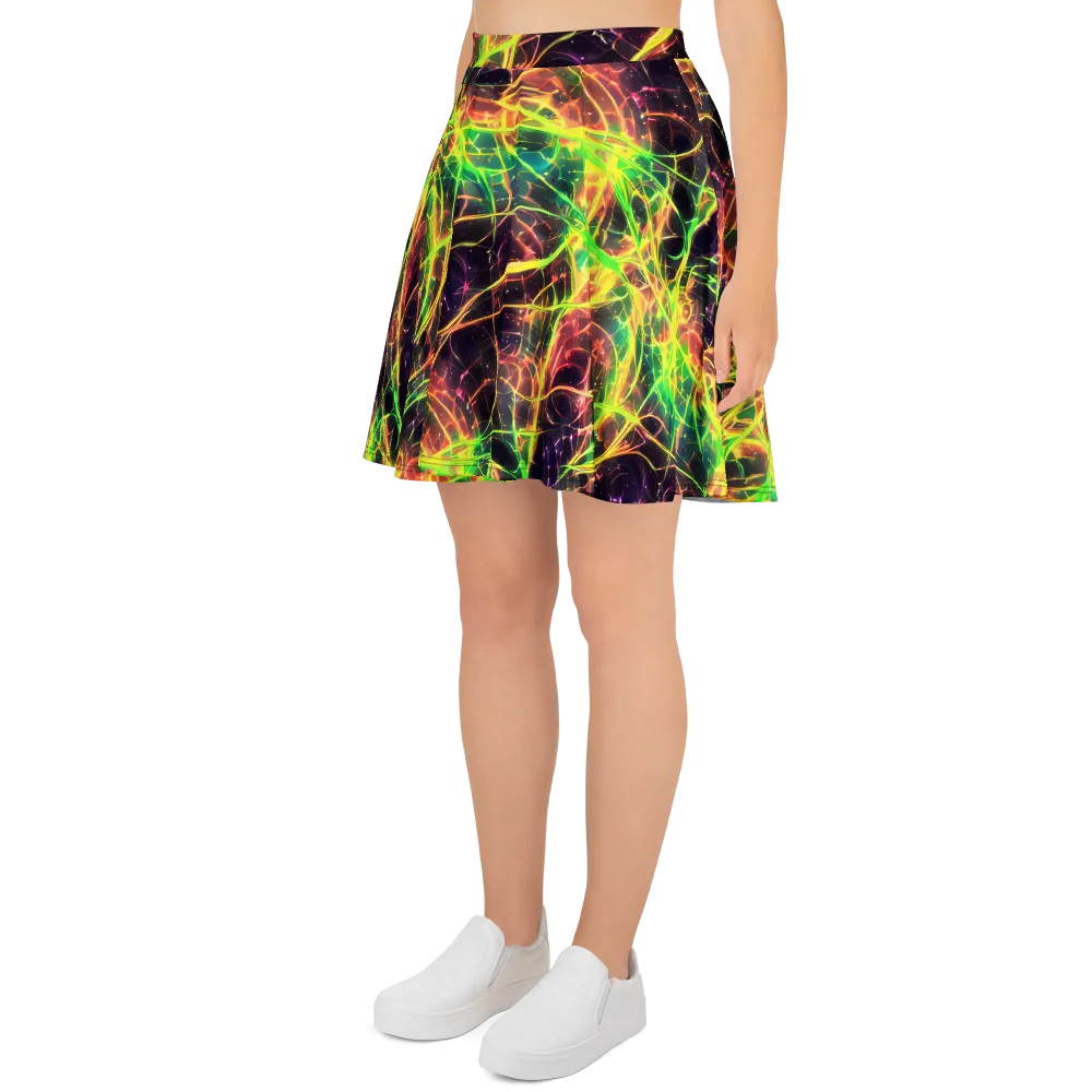 Inferno Veins on Skater Skirt — Left