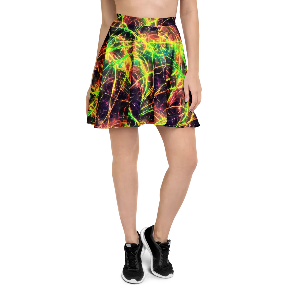 Inferno Veins on Skater Skirt — Front