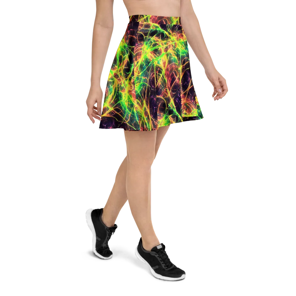 Inferno Veins on Skater Skirt — Right