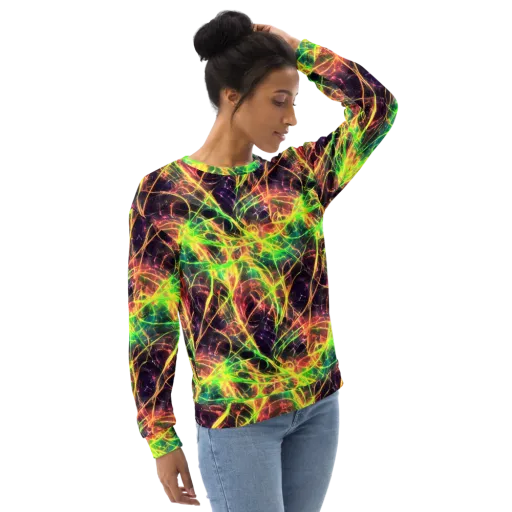 Inferno Veins on a Sweatshirt
