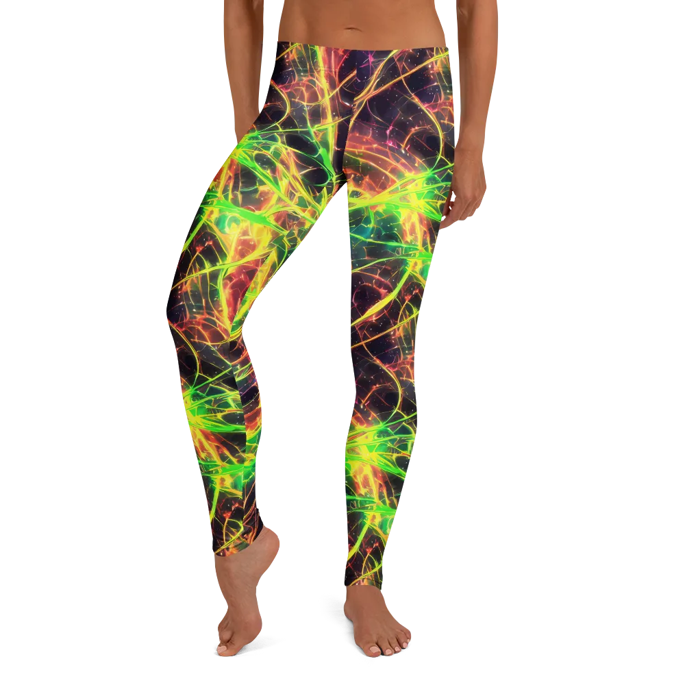 Inferno Veins on Leggings — Front