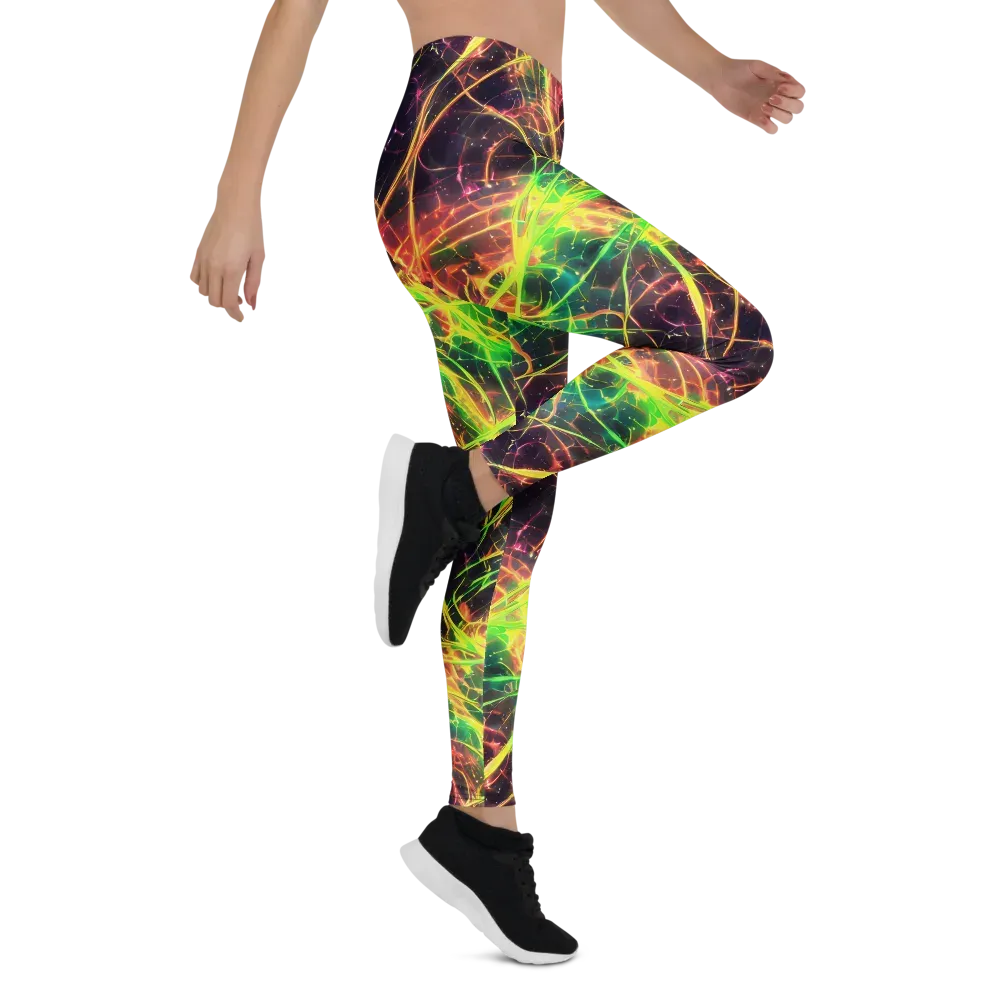 Inferno Veins on Leggings — Right
