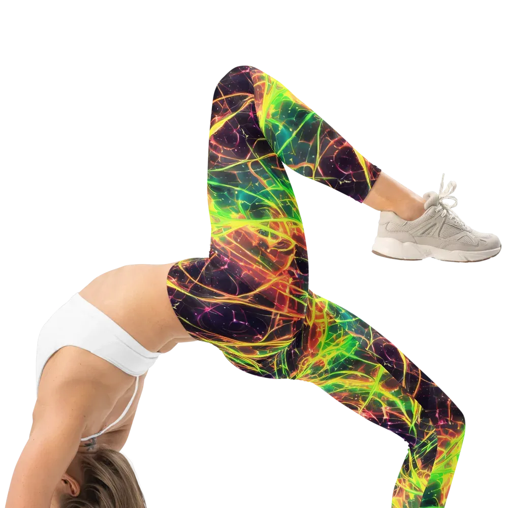 Inferno Veins on Leggings — Right