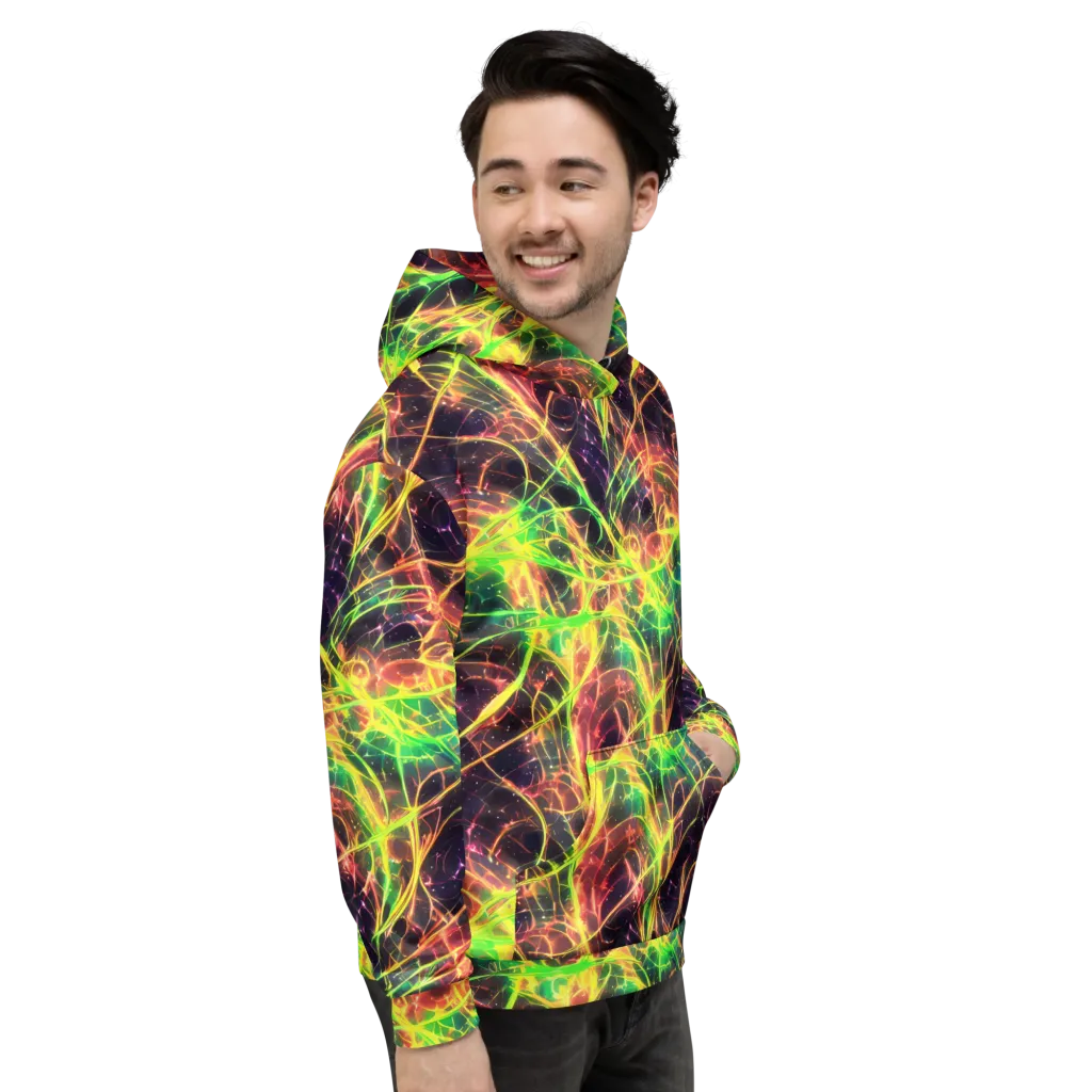 Inferno Veins on Hoodie — Right