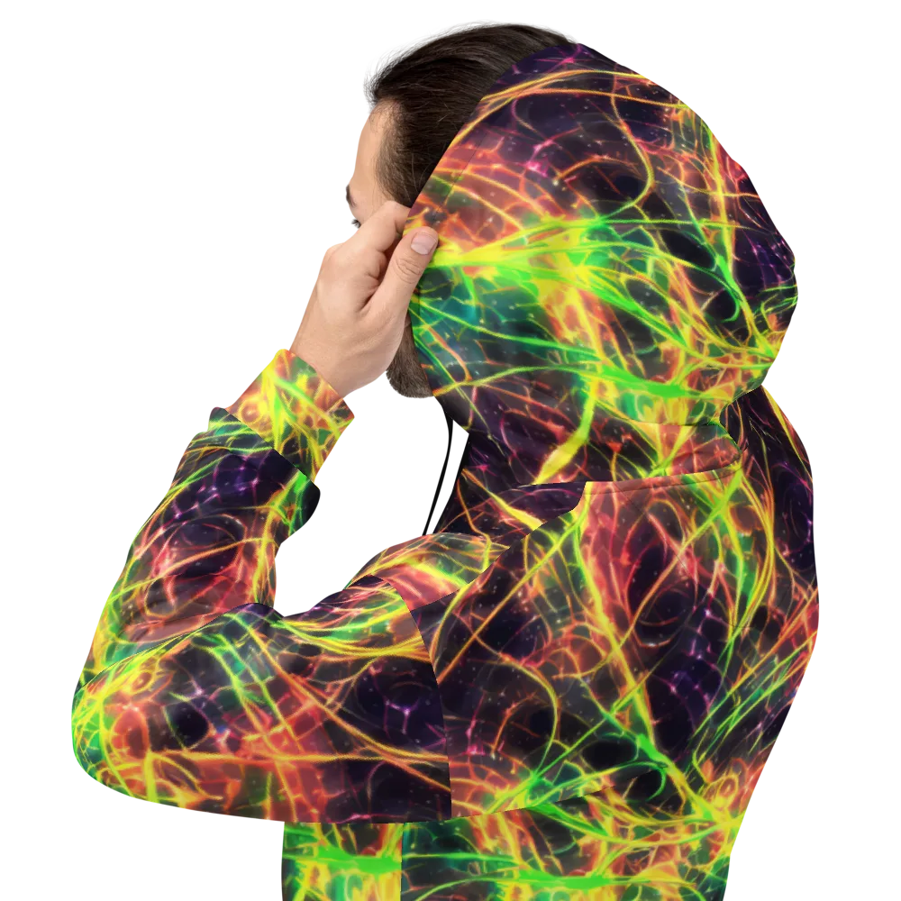 Inferno Veins on Hoodie — Back