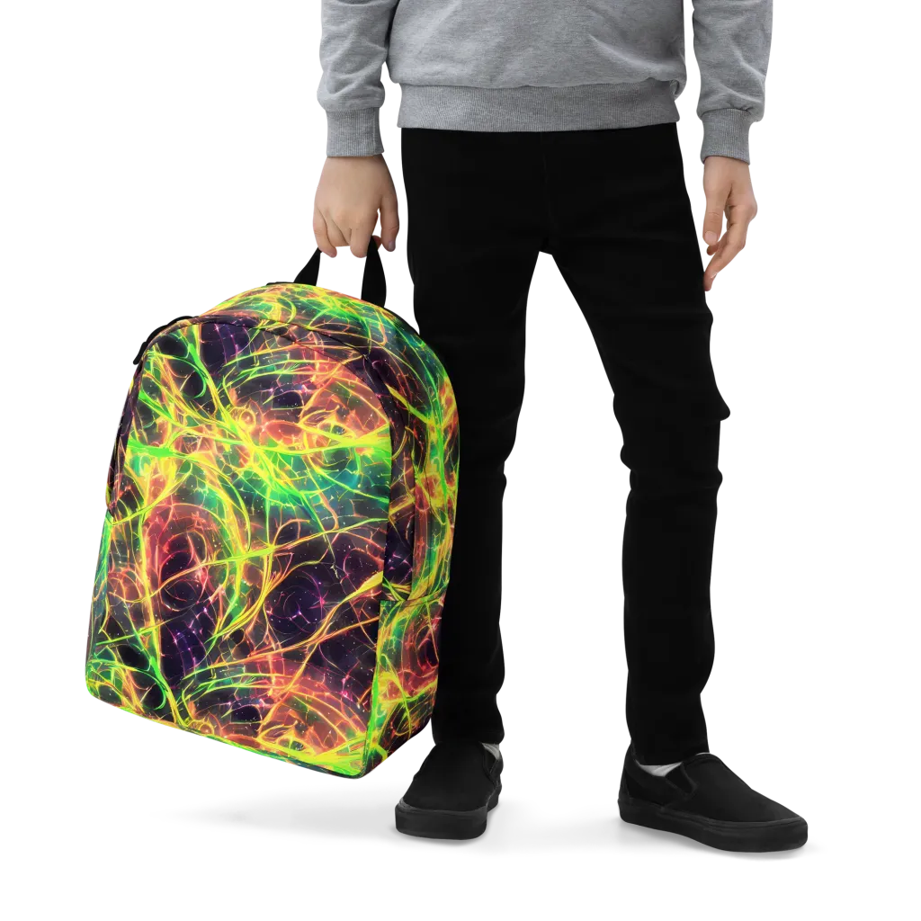 Inferno Veins on Minimalist Backpack — Zoomed-in