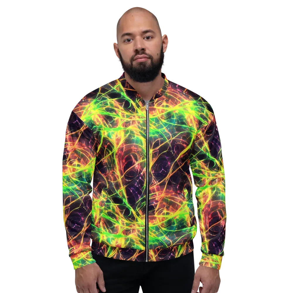 Inferno Veins on Bomber Jacket — Front