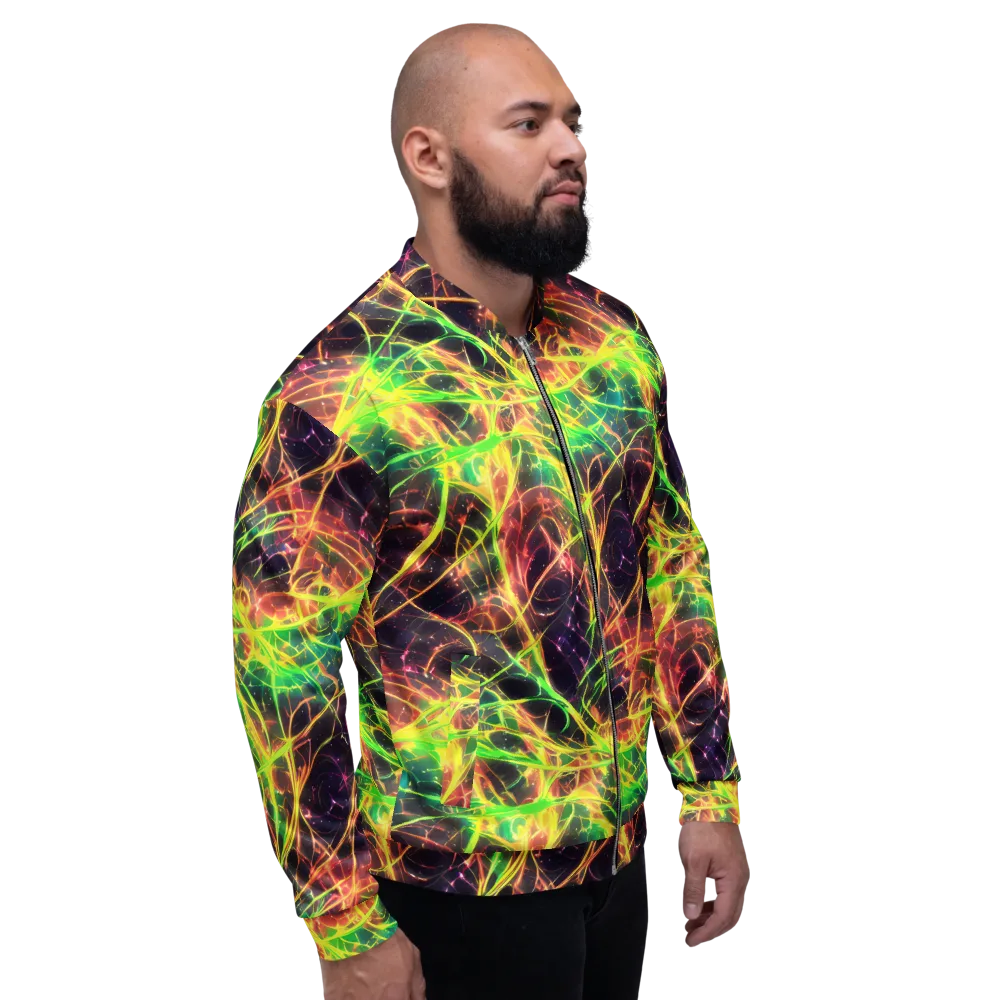 Inferno Veins on Bomber Jacket — Right