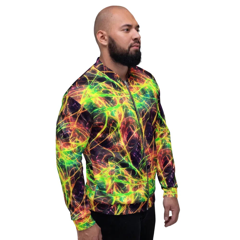 Inferno Veins on Bomber Jacket — Right