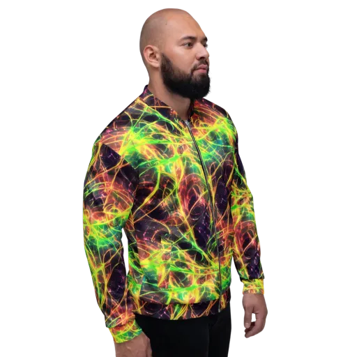 Inferno Veins on a Bomber Jacket