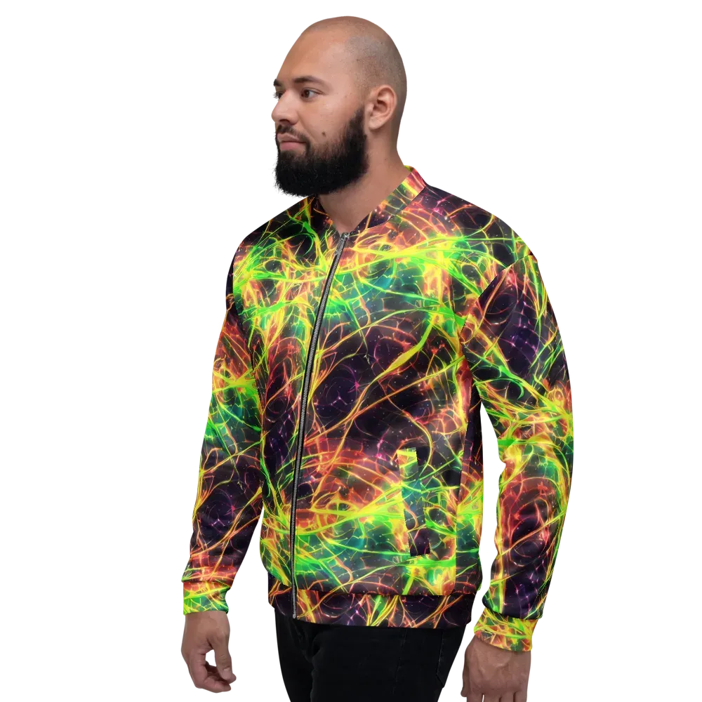Inferno Veins on Bomber Jacket — Left