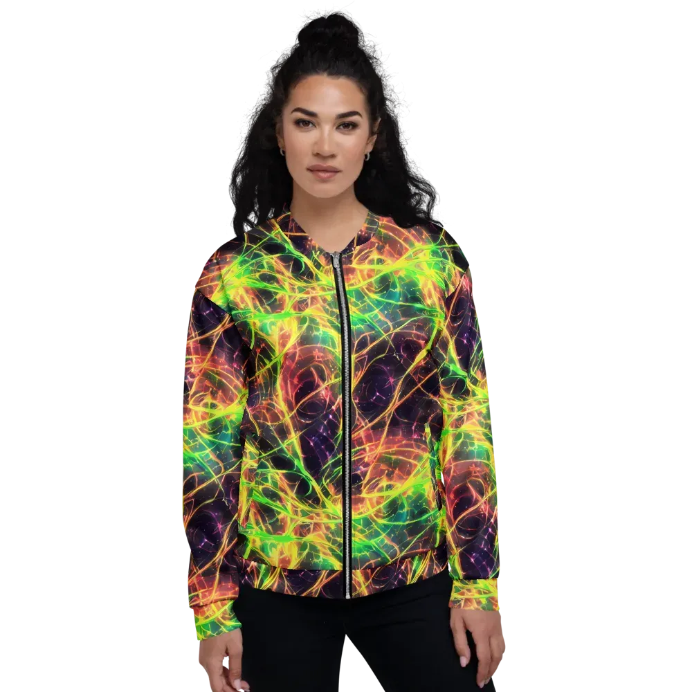 Inferno Veins on Bomber Jacket — Front