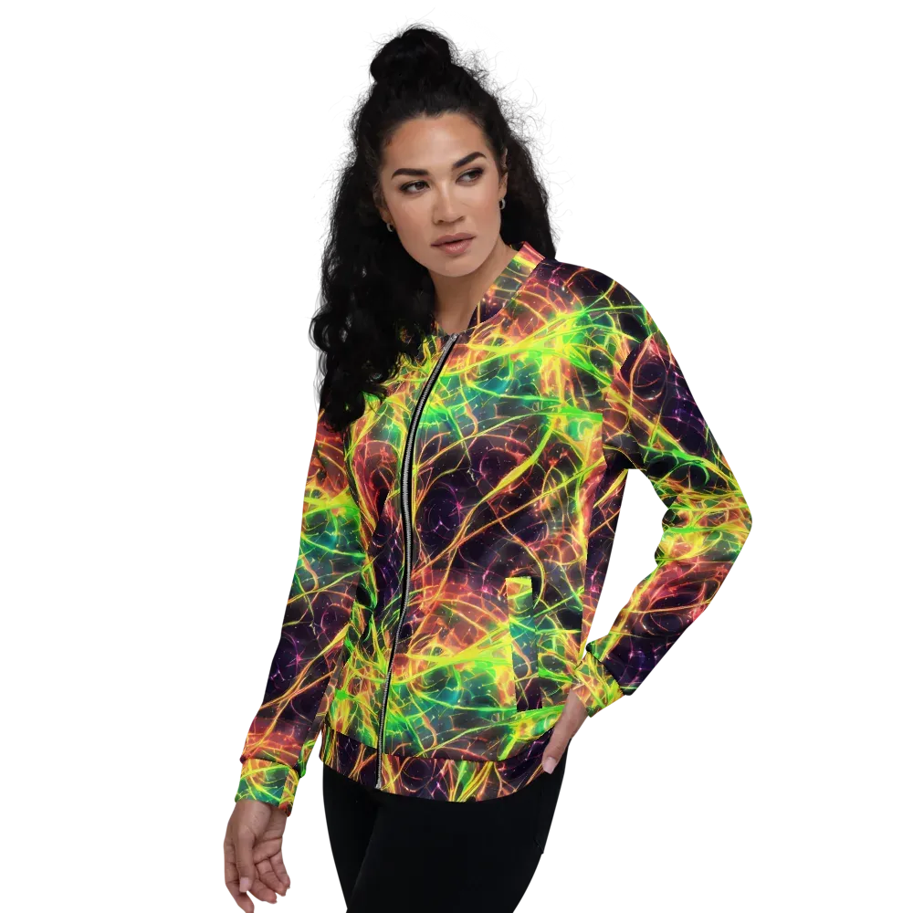 Inferno Veins on Bomber Jacket — Left