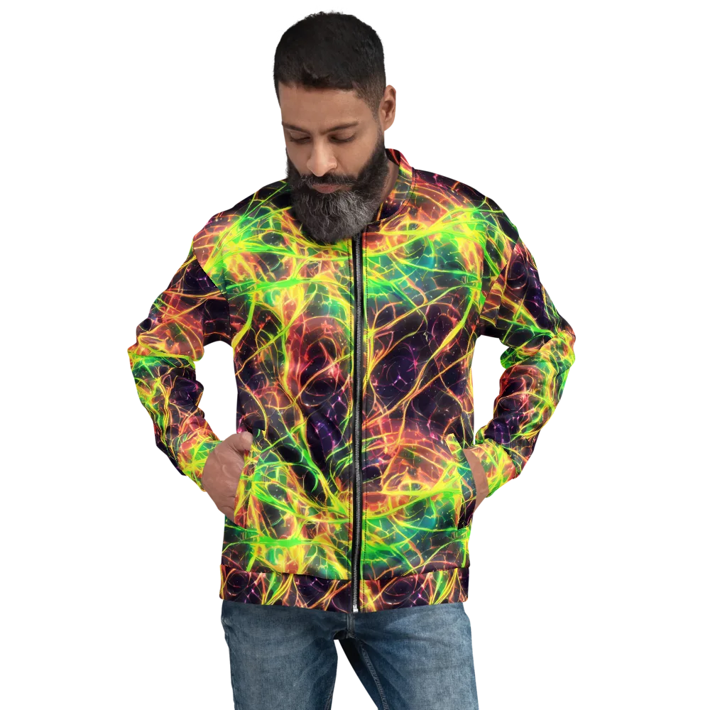 Inferno Veins on Bomber Jacket — Front