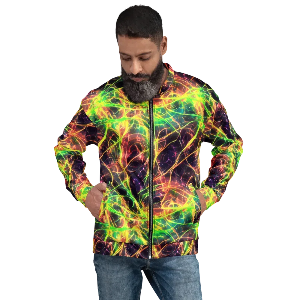 Inferno Veins on Bomber Jacket — Front