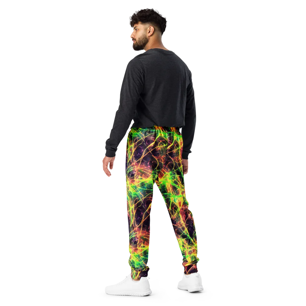 Inferno Veins on Men's Joggers — Back