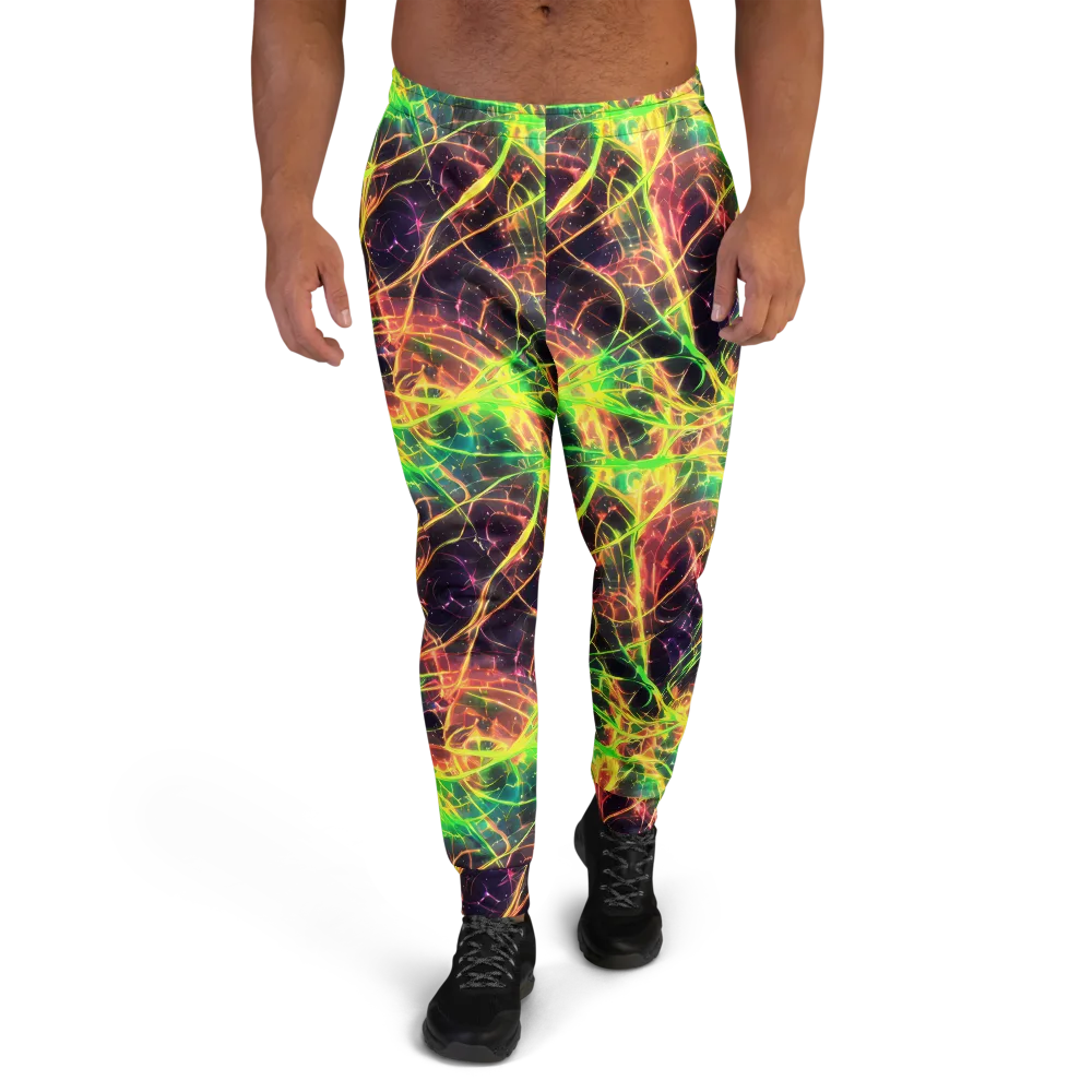 Inferno Veins on Men's Joggers — Front