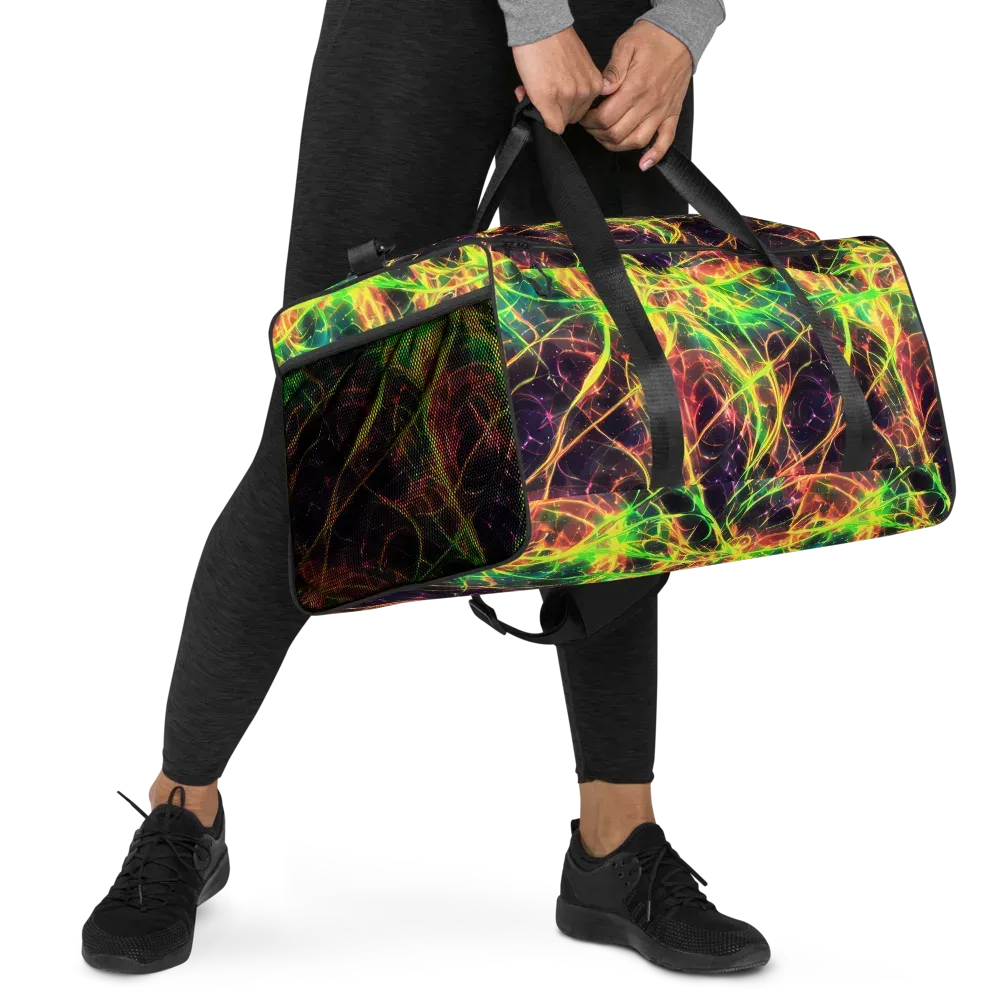Inferno Veins on Duffle Bag — Right Front