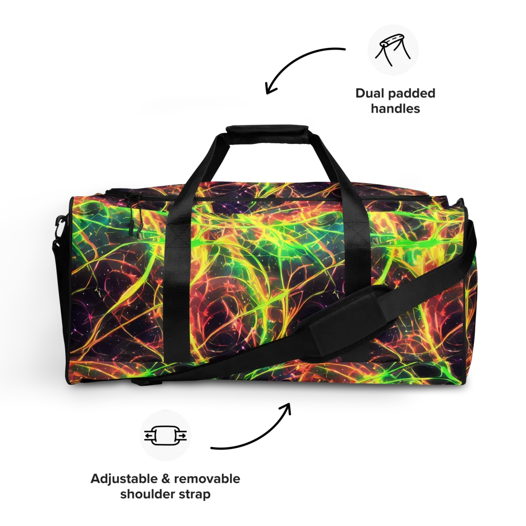 Inferno Veins on Duffle Bag — Front