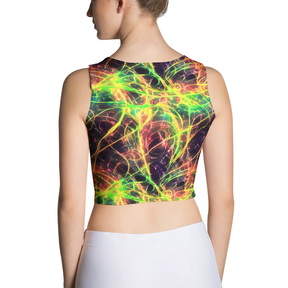 Inferno Veins on Crop Top — Back