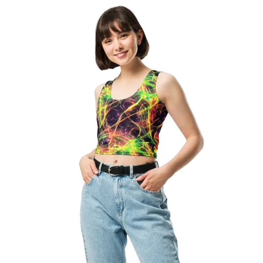 Inferno Veins on a Crop Top
