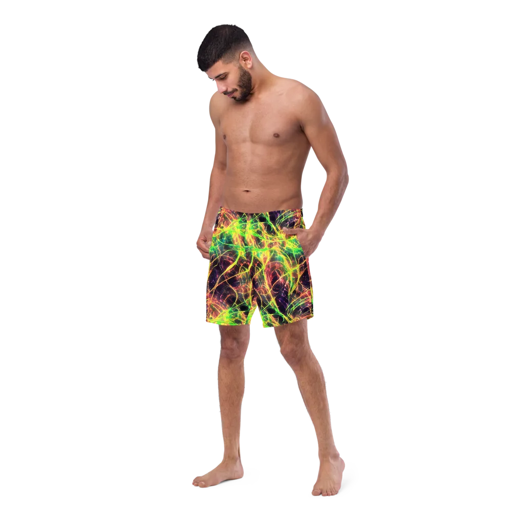Inferno Veins on Swim Trunks — Left Front