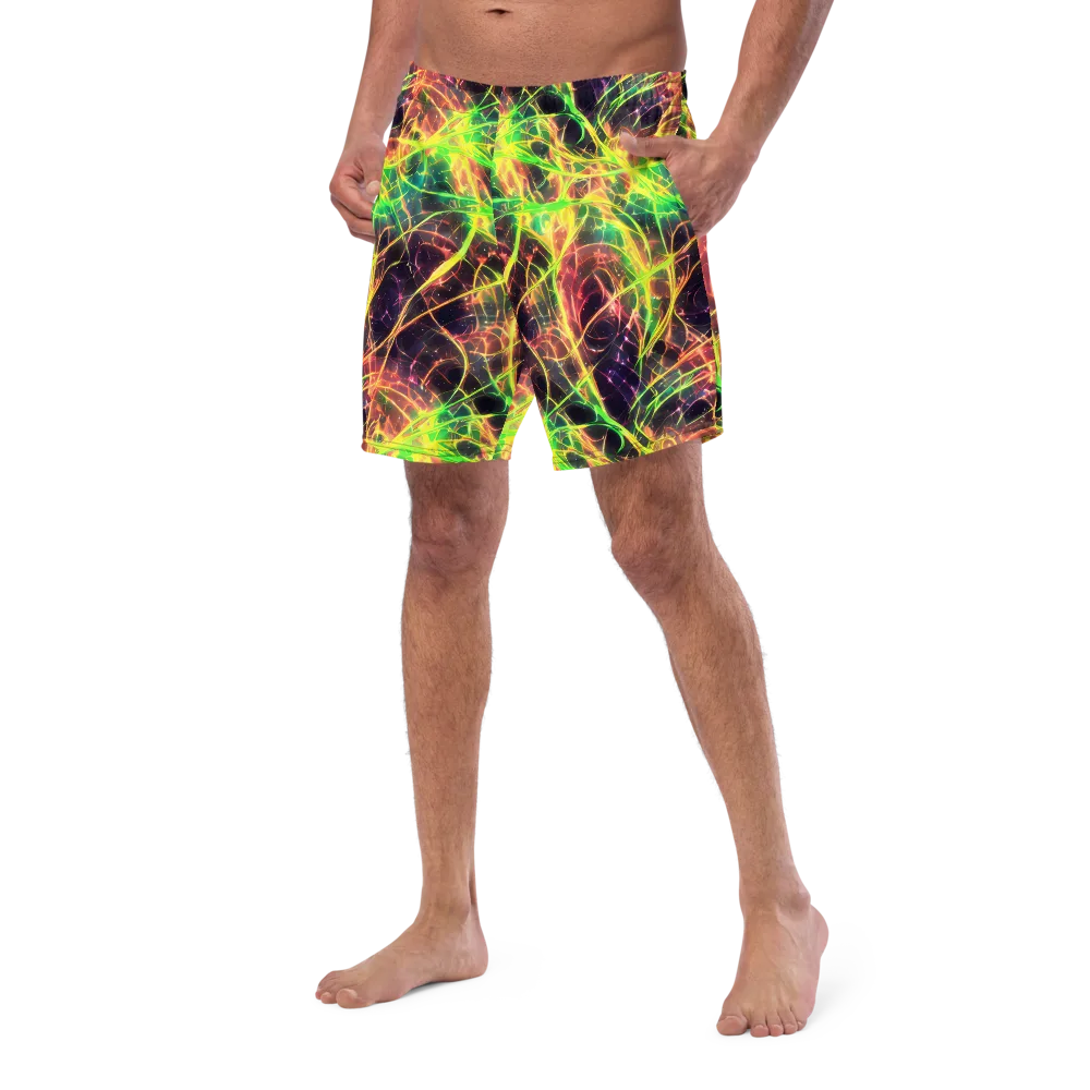 Inferno Veins on Swim Trunks — Left Front