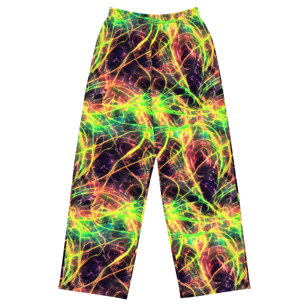 Inferno Veins on Wide-Leg Pants — Front