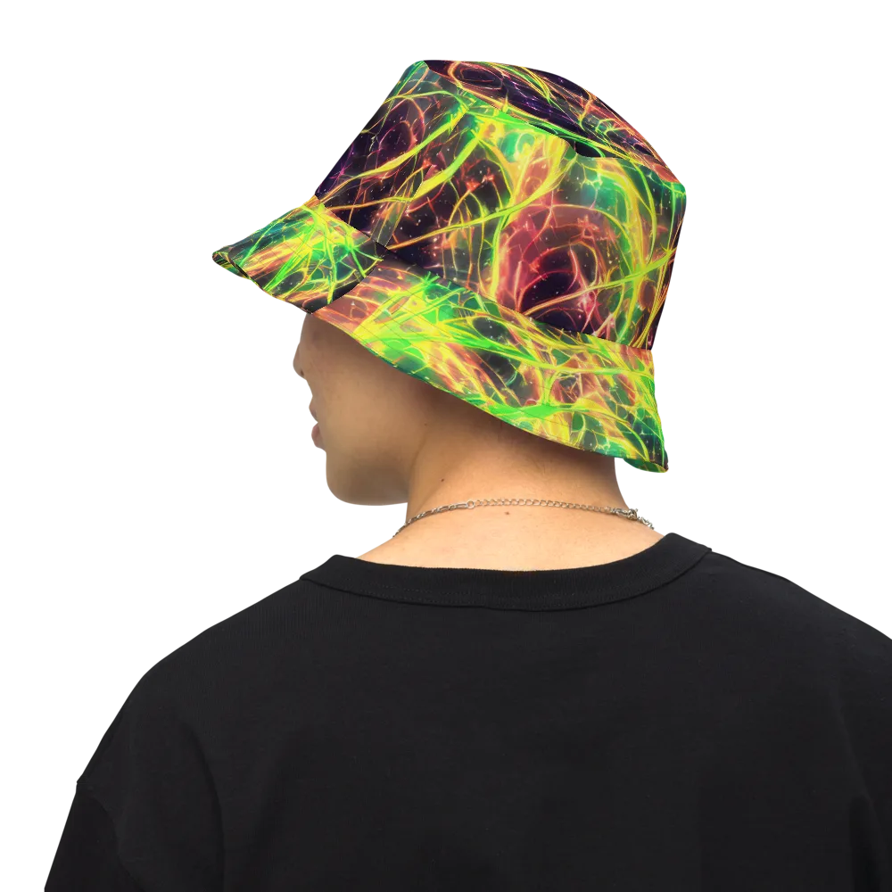 Inferno Veins on Reversible Bucket Hat — Back Inside