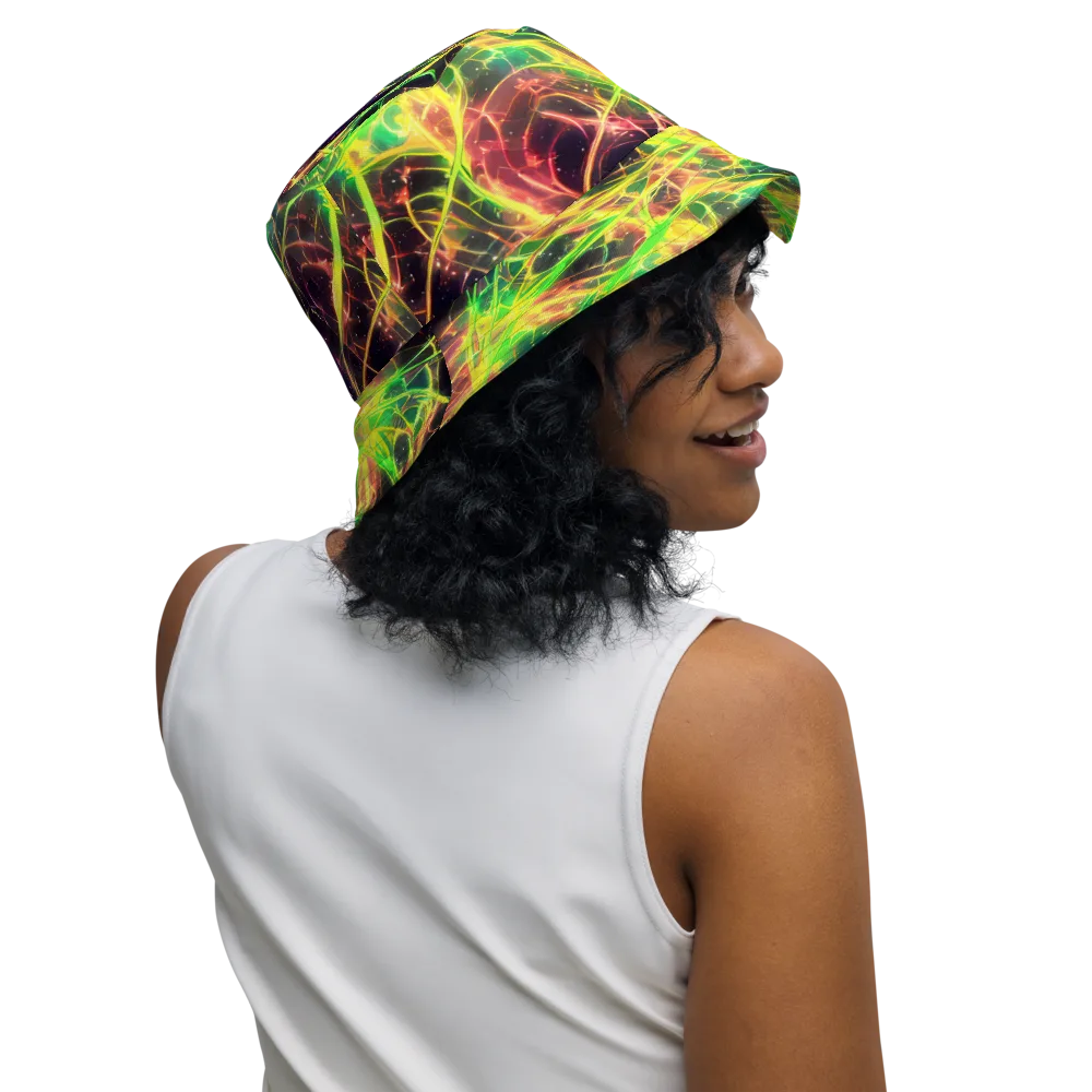 Inferno Veins on Reversible Bucket Hat — Right Outside