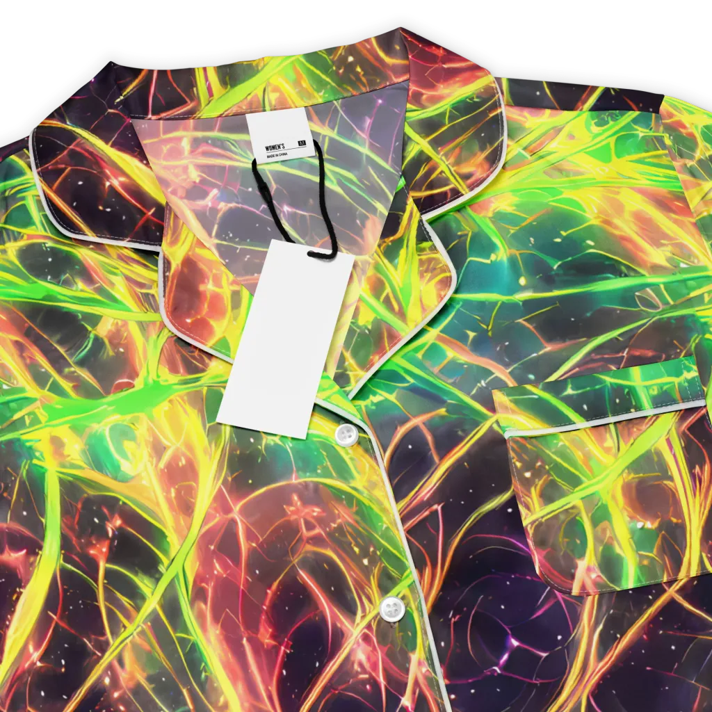 Inferno Veins on Women's Short Sleeve Pajama Top — Product details