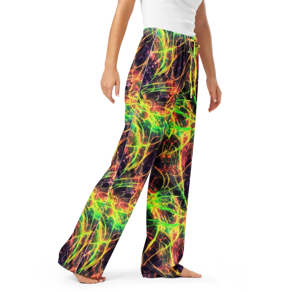 Inferno Veins on Women's Pajama Pants — Right Front