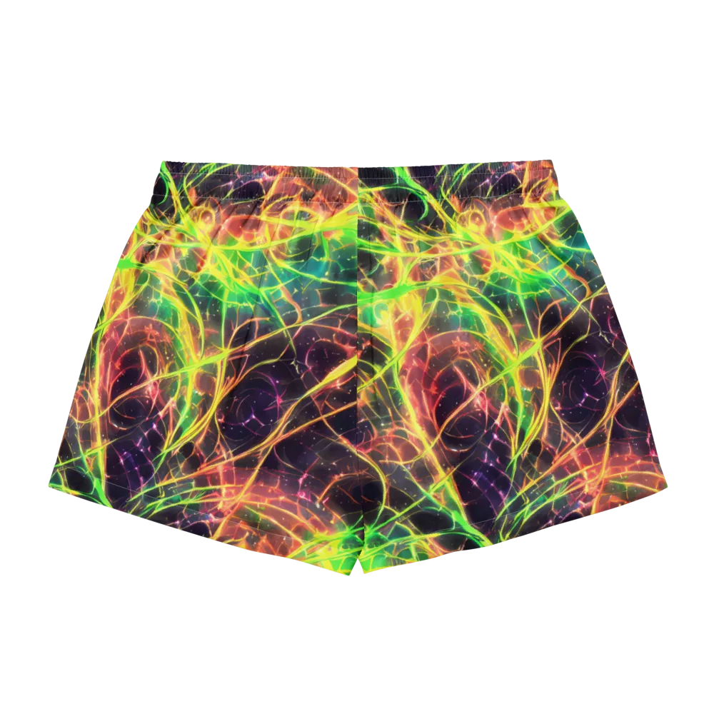 Inferno Veins on Women's Pajama Shorts — Back