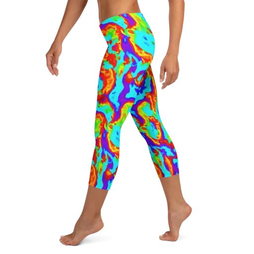 Candy Riot on a Capri Leggings