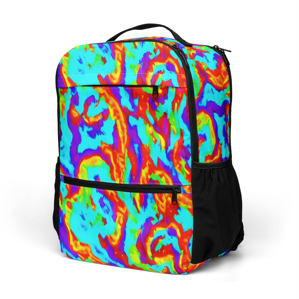 Candy Riot on Utility Backpack — Left Front