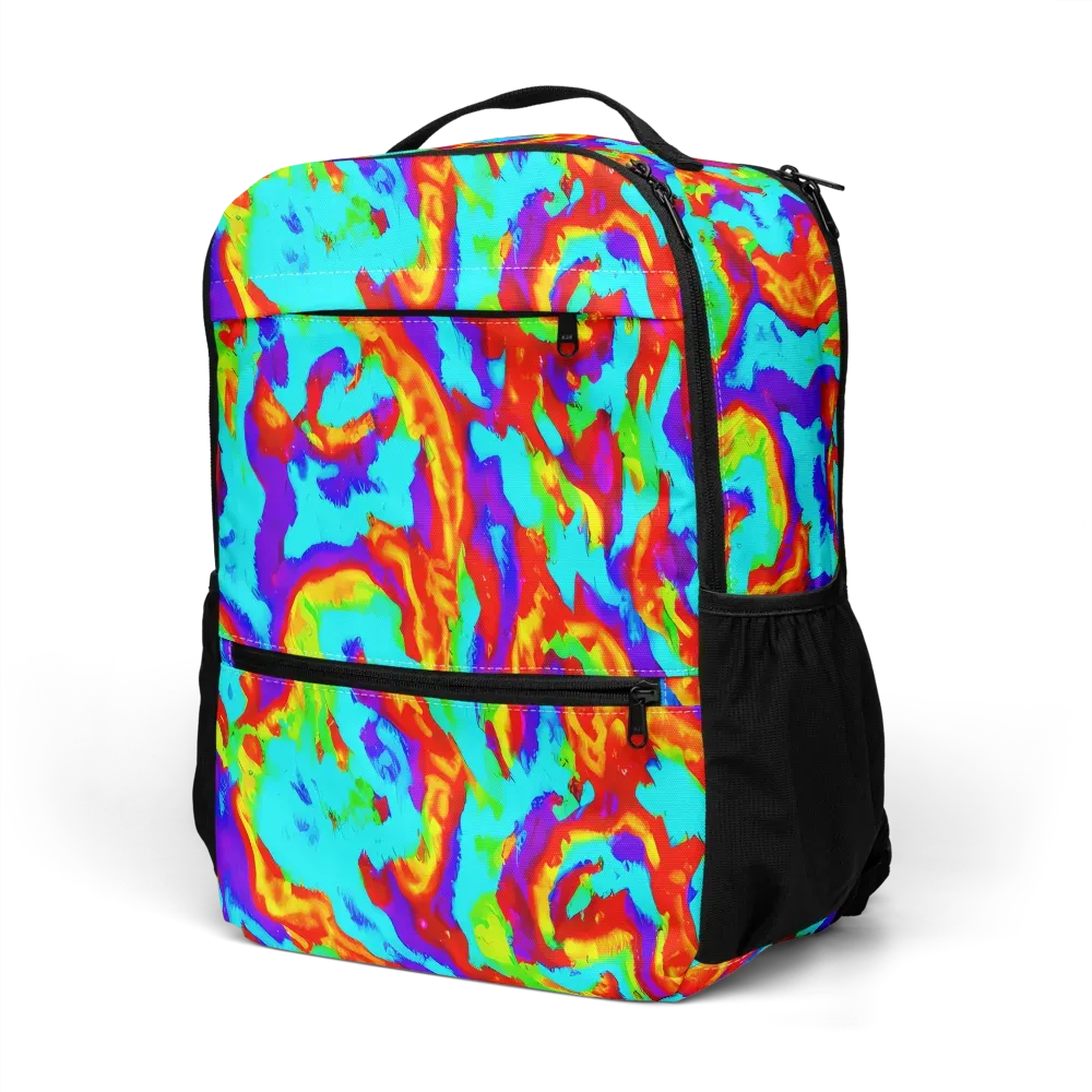 Candy Riot on Utility Backpack — Left Front