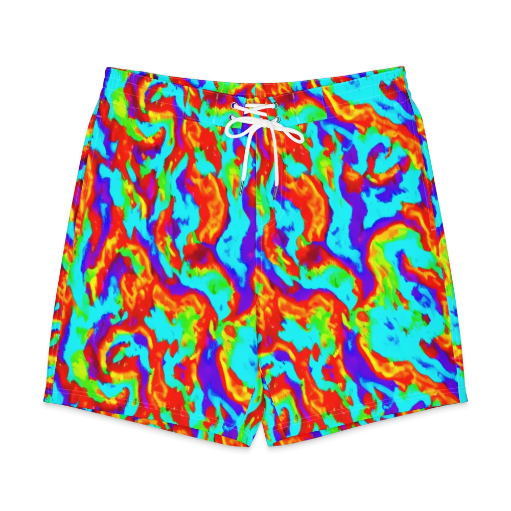 Candy Riot on Men's Board Shorts — Front