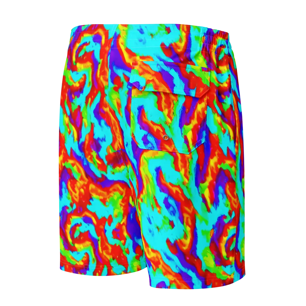 Candy Riot on Men's Board Shorts — Back
