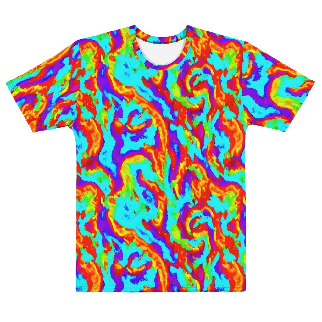Candy Riot on Men's Cotton Crew Neck T-Shirt — Front