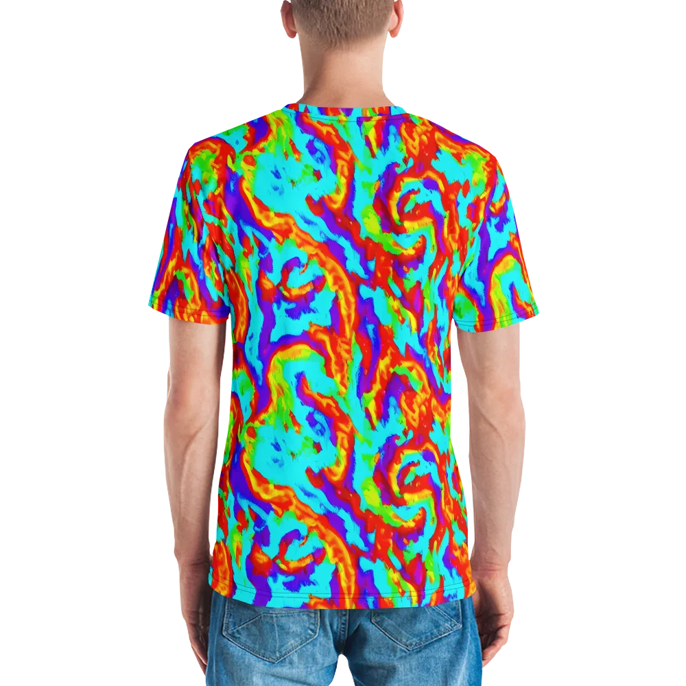 Candy Riot on Men's Crew Neck T-Shirt — Back