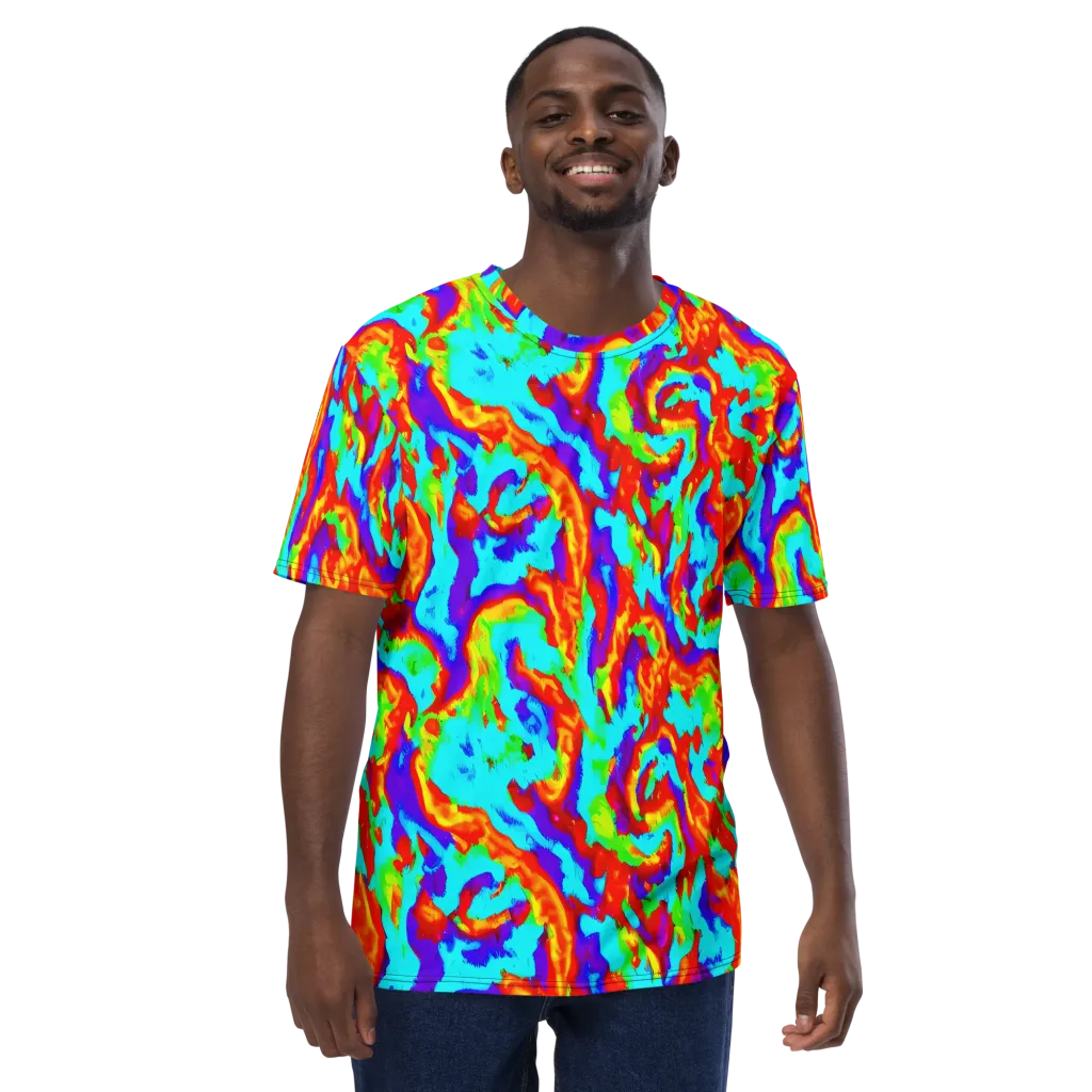 Candy Riot on Men's Crew Neck T-Shirt — Front