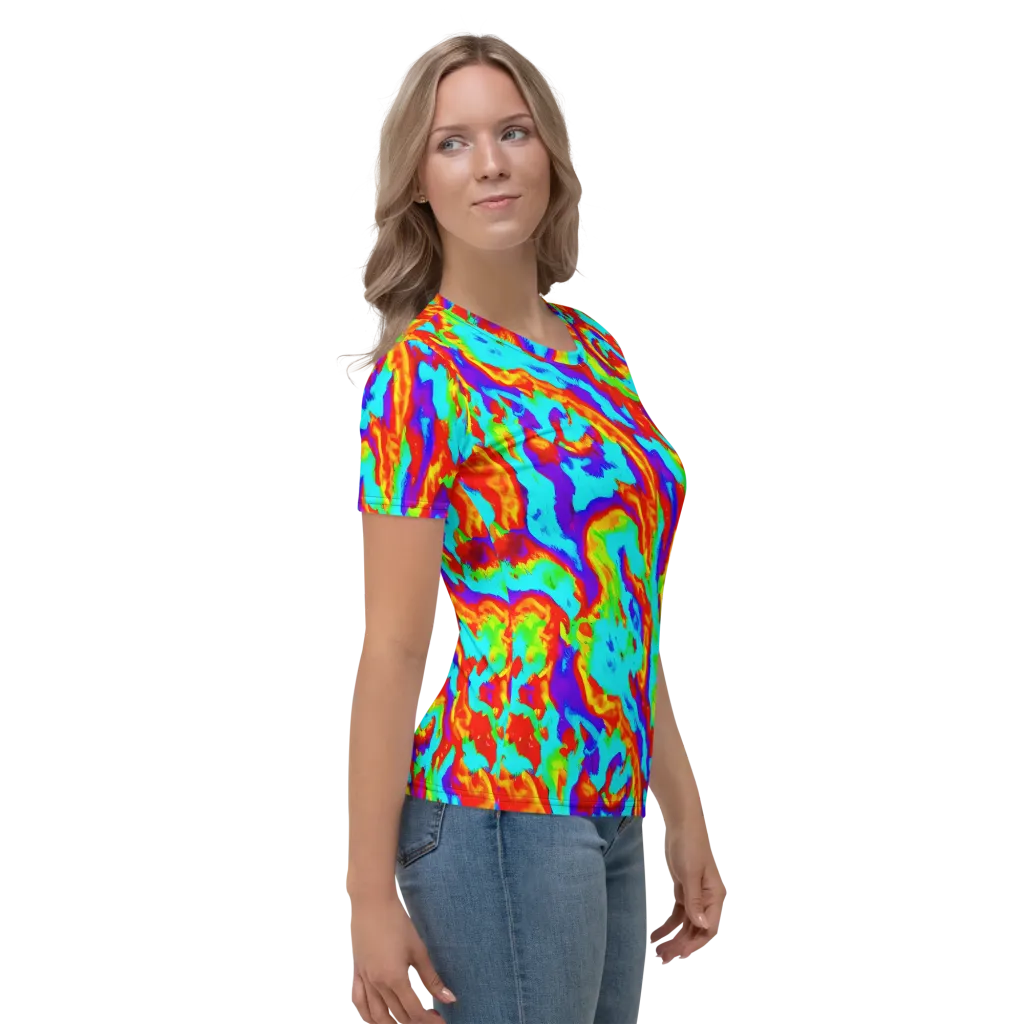 Candy Riot on Women's Crew Neck T-Shirt — Right