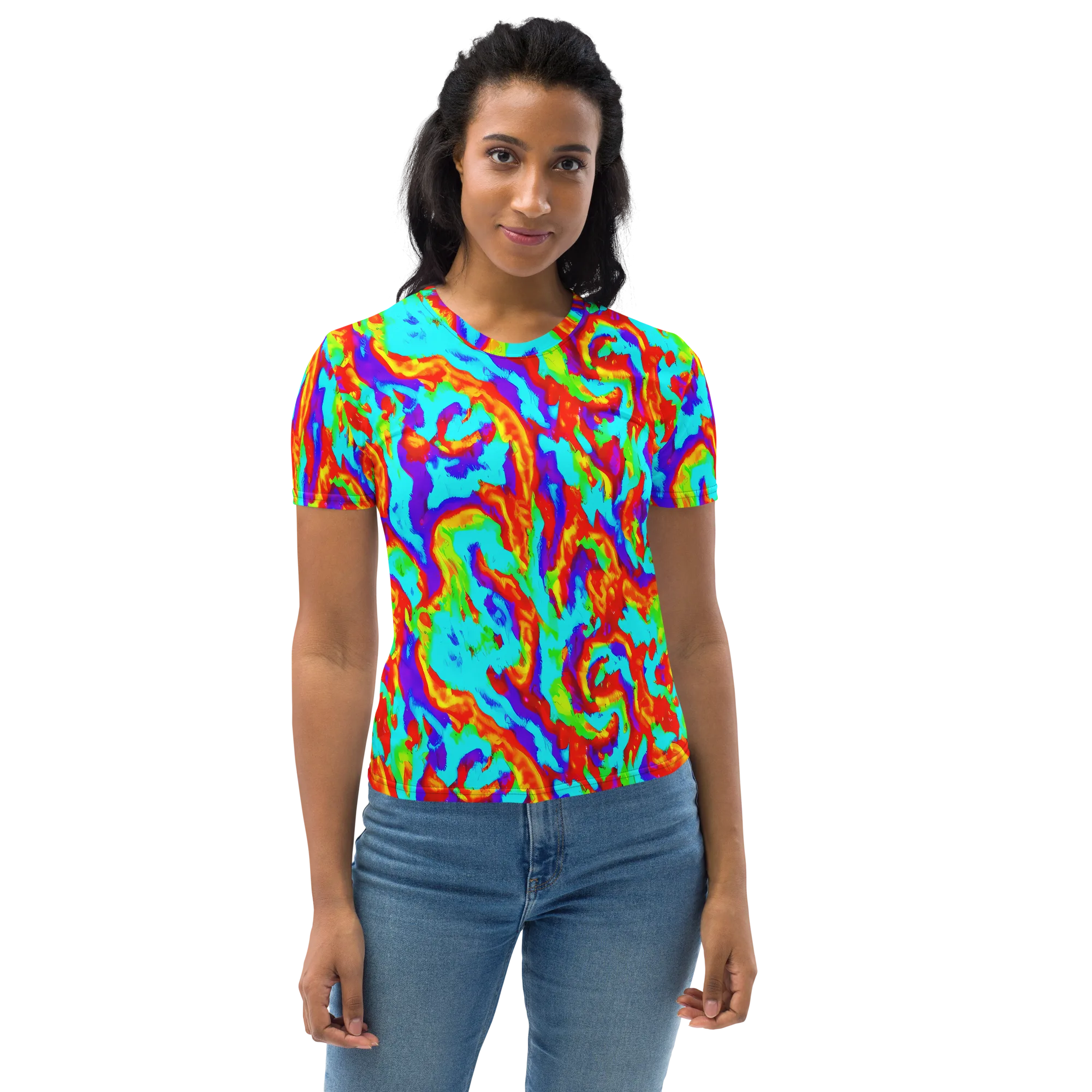 Candy Riot on Women's Crew Neck T-Shirt — Front